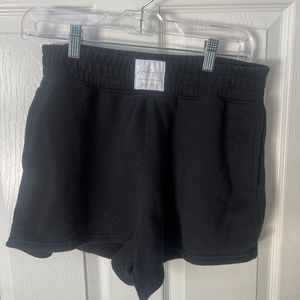 high rise black hollister sweatshorts
